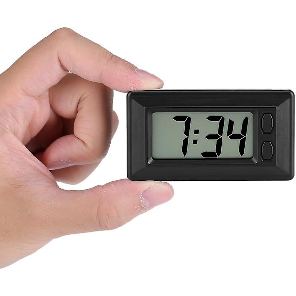 LCD Elektronisk Digital Väckarklocka, Ultratunn Tyst LCD Skrivbordsklocka med