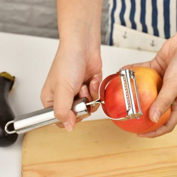 Rostfritt stål rivjärn Julienne Sch??ler grönsaker frukt Sch??ler dubbel skivare