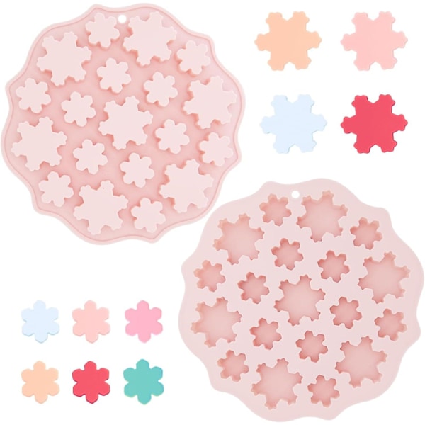 Silicone Snowflake Molds, Christmas Snowflake Shapes Cake Moulds DIY Chocolate