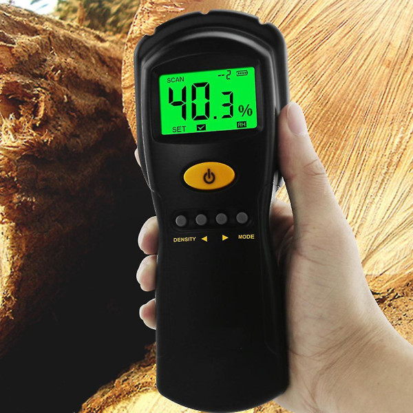 Digital træfugtmåler Betonpapir fugtighedstester Hygrometerdetektor