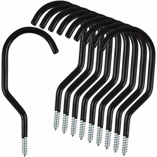 10-pack Standard Longziming rostfria cykelkrokar för förvaring