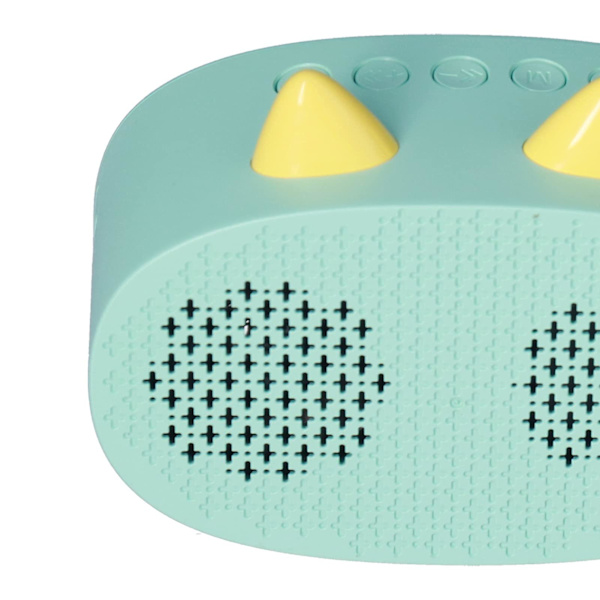 Multifunktionell trådlös väckarklocka Bluetooth-högtalare (grön)