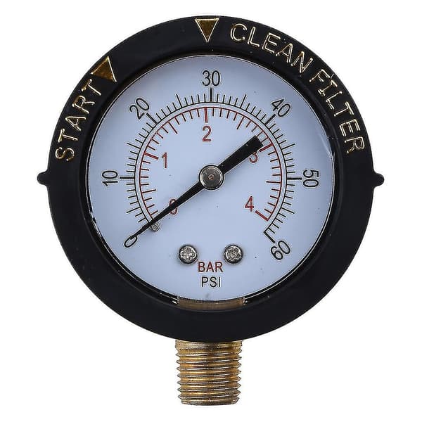 Vattentrycksmätare Poolfilter Tryckmätare Simbassäng Mätare 1/4\" Npt