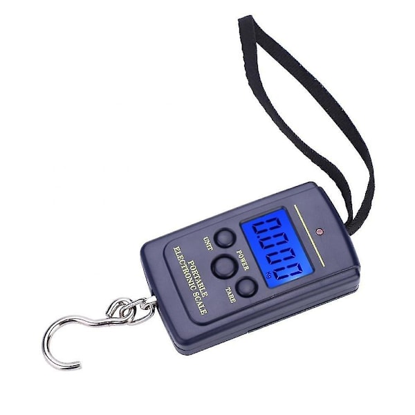 Digital elektronisk fiskevåg, Weiheng Wh-A01L 40 kg bärbar fickstorlek hängande platta med krok