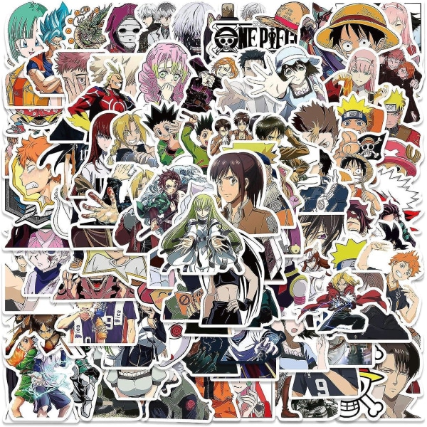 100 st Anime Mixed Stickers, Maylai Klassiskt Tema Sticker, Vattentät Vinyl Stickers För Hydroflask Laptop Bil Skateboard Dator Resväska Bumper