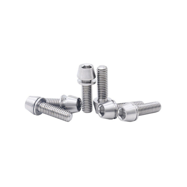 6 st Titan Hexagon Socket Head Bultar Bult MTB Landsvägscykel M6x20mm