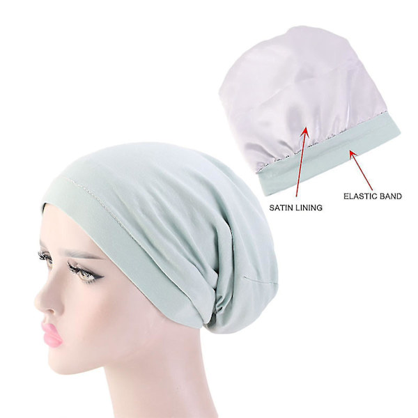 Dammode Stretch Mjuk Justerbar Satinhuva Med Bred Foder
