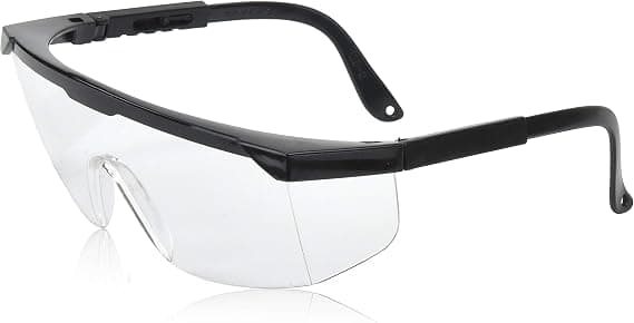 2-pack skyddsglasögon, klara linser, stänk-, vind-, damm- och UV-skydd