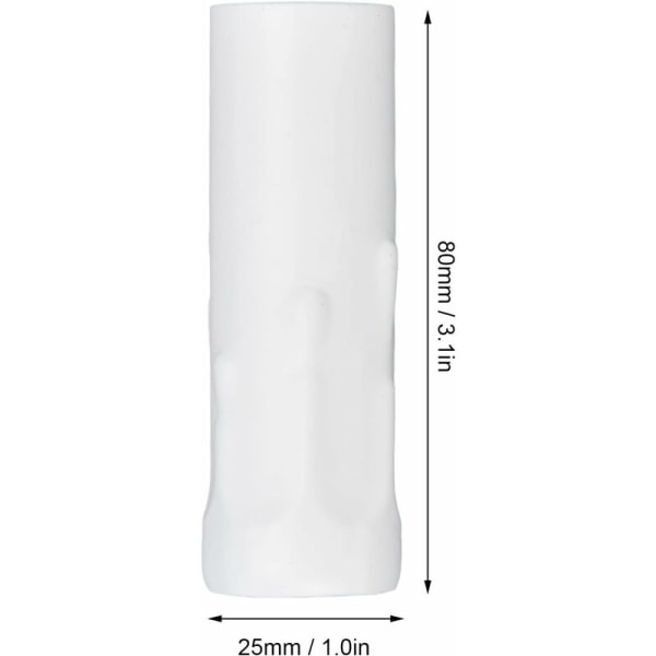 E14-lamphållare, kraftiga antioxiderande järnbelysningstillbehör, korrosionsbeständig E14-lamphållareadapter för hemmakrona (vit)