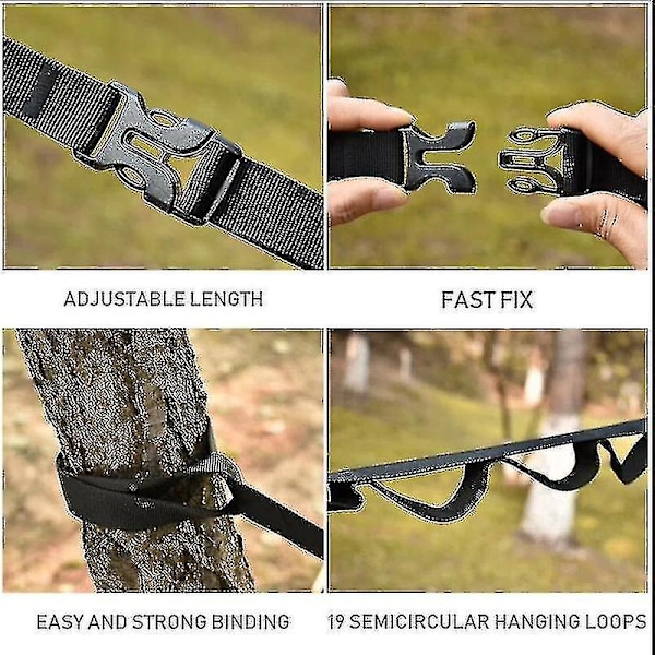 Camping Tält Lanyard, 19 Ring Camping Lanyard Luftförvaring