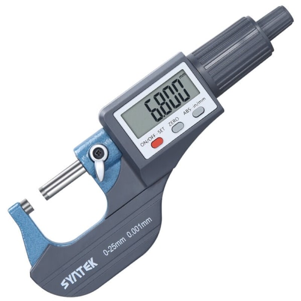 0-25 mm mikron digital ytterdiameter elektronisk ytterdiameter 0,001 mm digital skjutmått 1 st