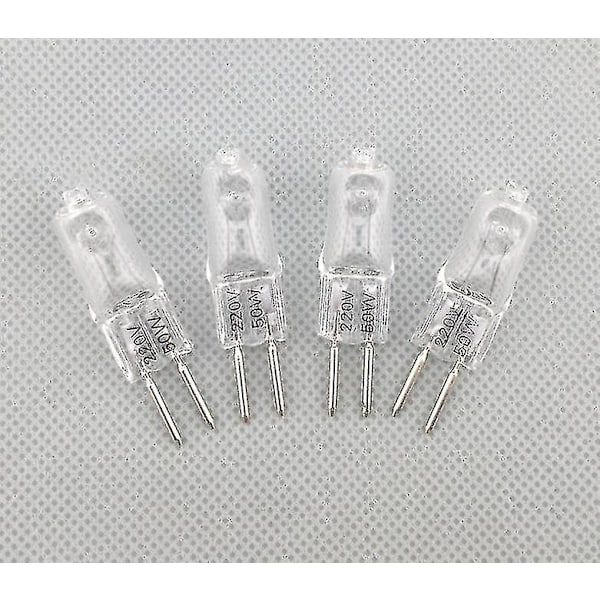 5 stk 220v G5.3 35w/50w base halogen Jc type pære pære gult lys (50W,)
