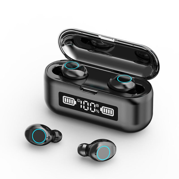 F9 True Wireless In-ear Bluetooth 5.1 Lyd (svart)