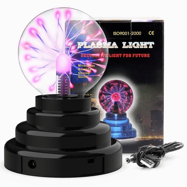 Magic Plasma Ball Lightning Lamp Globe Touch Motion Light Toy Kids Gift