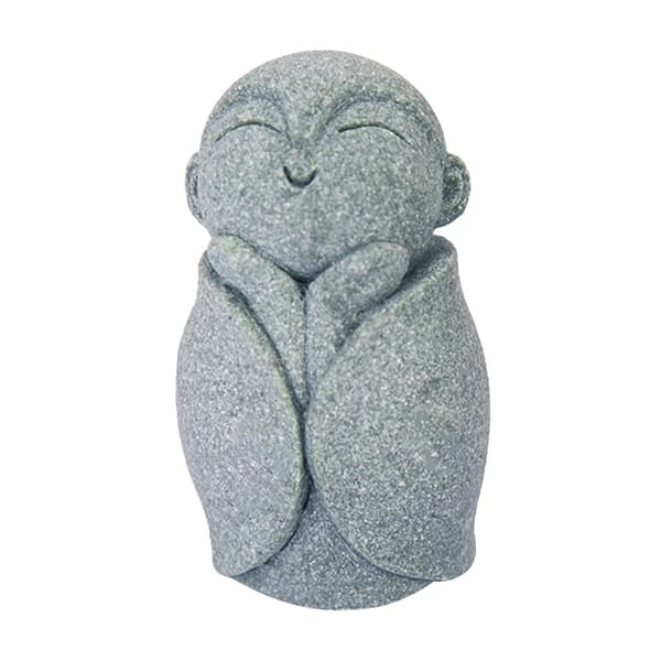 Munkfigur Mini Buddha Akvariumdekorasjoner for bordplate Tehus Hage Stil C