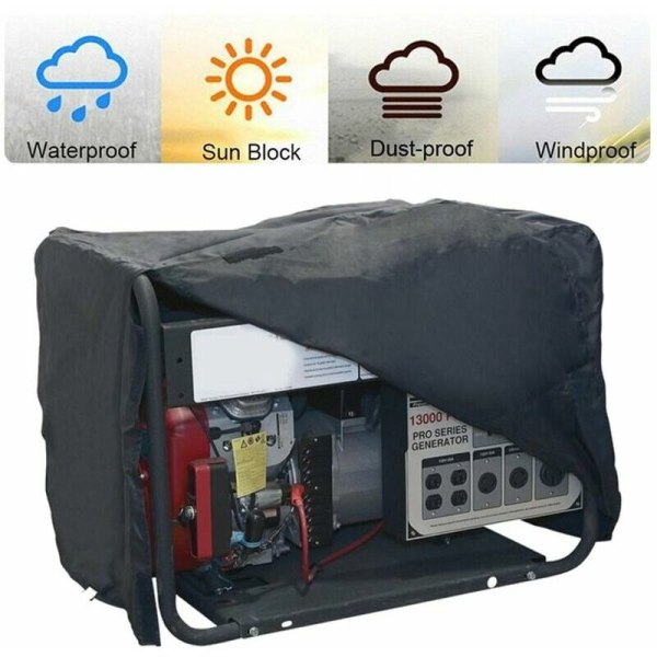 Vattentätt skydd för generator och generator, 210D Oxford Polyester skyddande överdrag för generator och el (665151cm)
