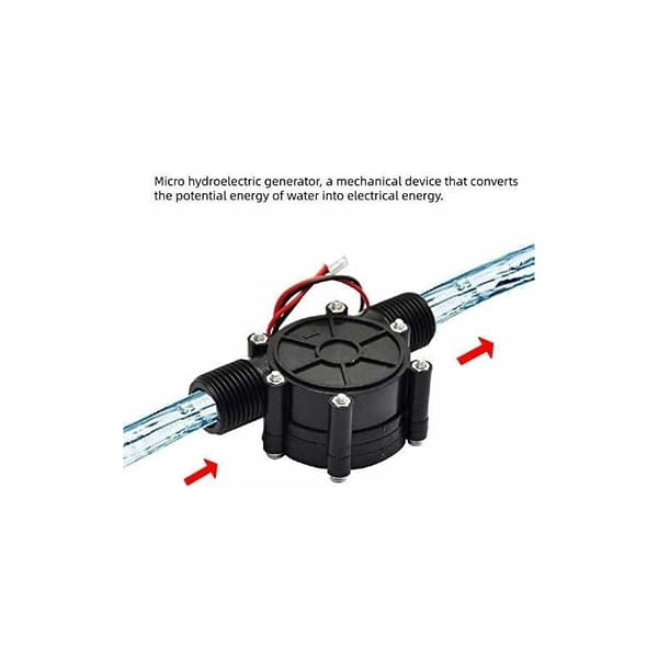 DC Micro Hydro Turbine Vattengenerator 12V DC 10W