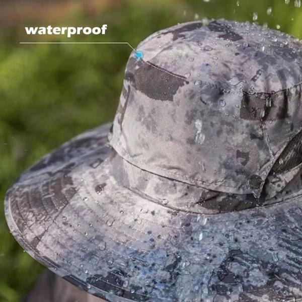 2024 Ny bred solfjäder utomhus fiskehatt - sol & USB-laddning, USB-laddning, 3 hastighetsjusterbar fläkt hatt -GSL（A）
