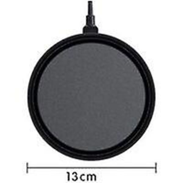 Rund stenplade til iltluftdiffuser, akvarieluftbobleplade, stenluftboblediffuserplade til fiskebeholderakvarium, diameter 13 cm
