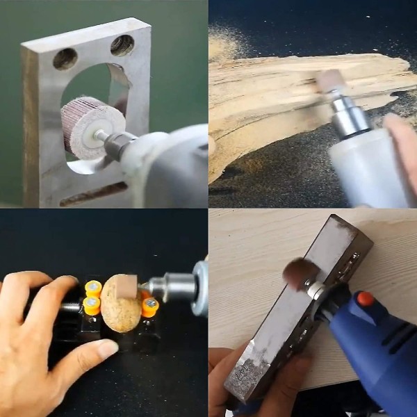 20 st sliphjul, 80 korn slipning 100 slipande sandpapper sliphjulsskiva för Dremel roterande verktyg