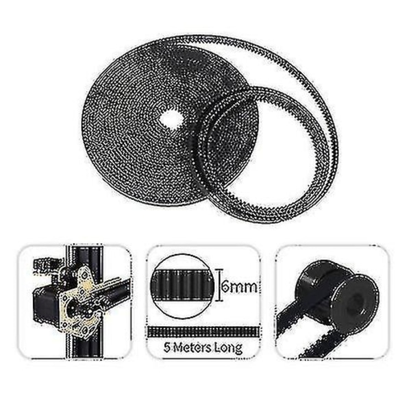 Aibecy 5 metriä GT2-hammaspyörähihna 6 mm leveä