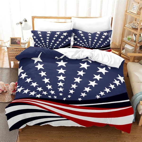 American Flag vuodevaatteiden cover , 3d- printed kaksi queen-size-kokoista, cover , tyynyliinat