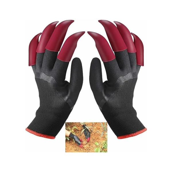 One Piece Digging One Piece Trädgårdshandskar Röd (Dubbla Klor) - 24,5 14cm