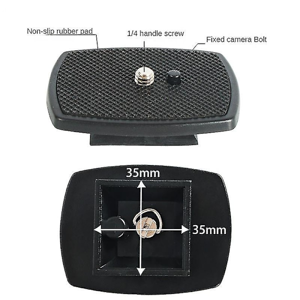 Tripod Hurtigudløserplade Skrueadapter Montering Hoved Til Digitalt Slr-kamera 43/44（690B）