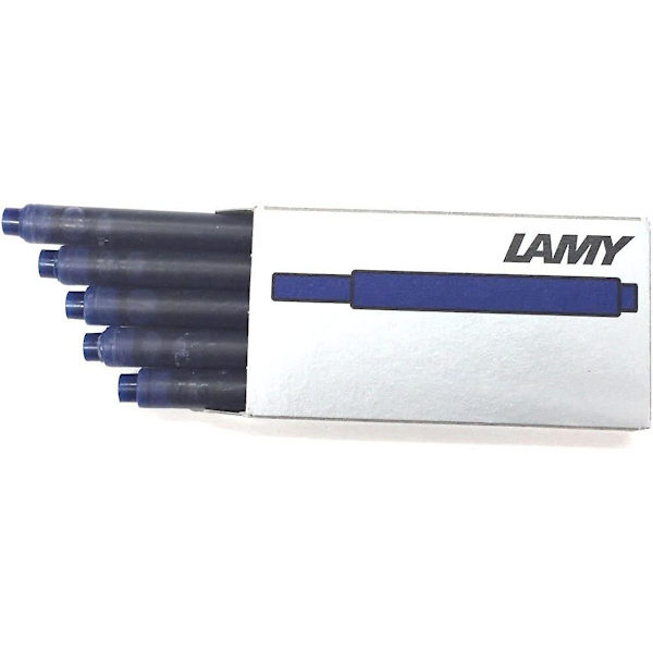 Lamy 1210655 T10 Blæk T25, Stor Blækpatron I Blå/sort/rød Til Lamy Pen Modeller, Pakke Med 5 / 1,25 Ml（Baolan）