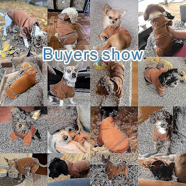 Hoodie til kæledyr, efterår/vinter hoodie til hunde, varme kæledyrsben - Xs -
