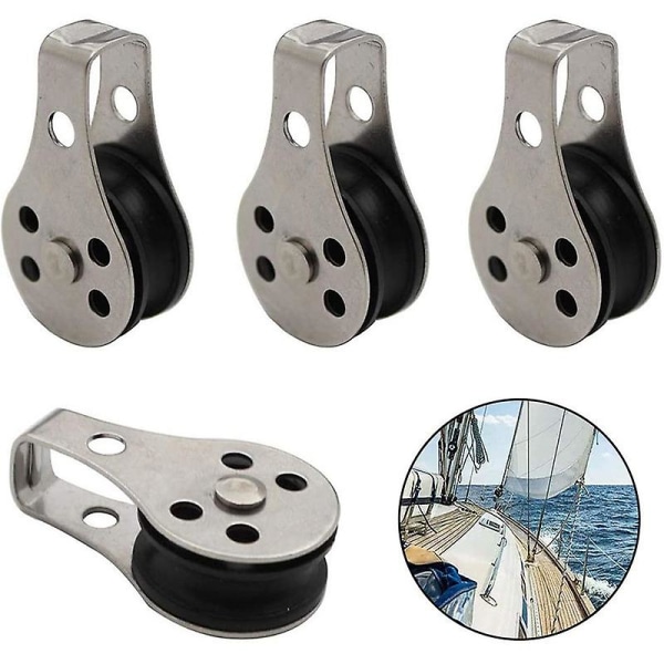 Nylonremskiver Faste remskiver Båter Seiling Remskiver Båt Rigging Tilbehør Rustfritt Stål Svingbare Remskiver, Monoblokk Remskiver, Rustfritt Stål Enkelt P