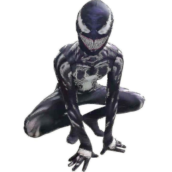 Barn Pojkar Venom Spider-man Dräkt Fest Jumpsuit Finklänning F9-10 år