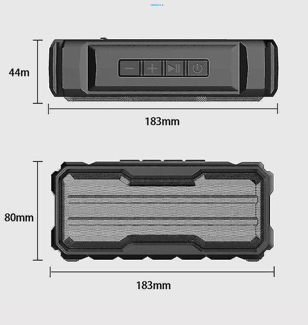 Vattentät trådlös Bluetooth-högtalare för utomhusbruk