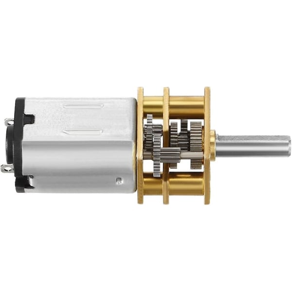 Mikromoottorin nopeuden alennusmoottori Dc 6v 50rpm täydellä metallivaihteistolla 0.18a sähkövaihteistomoottori 2 liittimellä Diy Rc1pc:lle