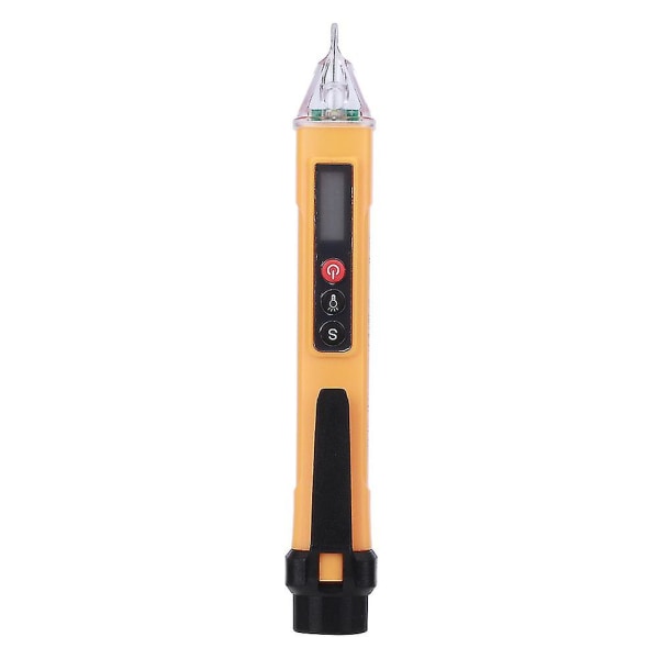 Digital Berøringsfri strømspændingsdetektor Testpen Måleinstrument Ac121000v (gul Sort)