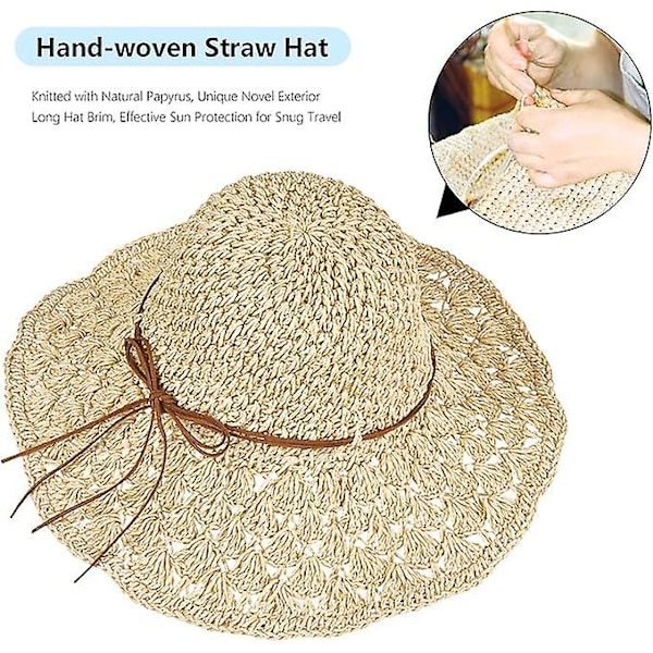 Solhatt Foldbar sommer solbeskyttelse strandhatt
