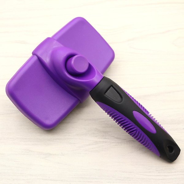 Self-Cleaning Brush for Dogs, Cats - The Ultimate Dog Brush for Shedding Hair, Fur - Comb for Grooming Long Haired & Short Haired Dogs, Cats, Rabbits