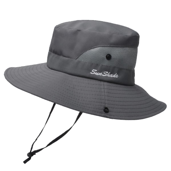 Voksne kvinner Solid solskjermhatt Fisherman's Hat Basin Hat Outdoor Bucket Hat