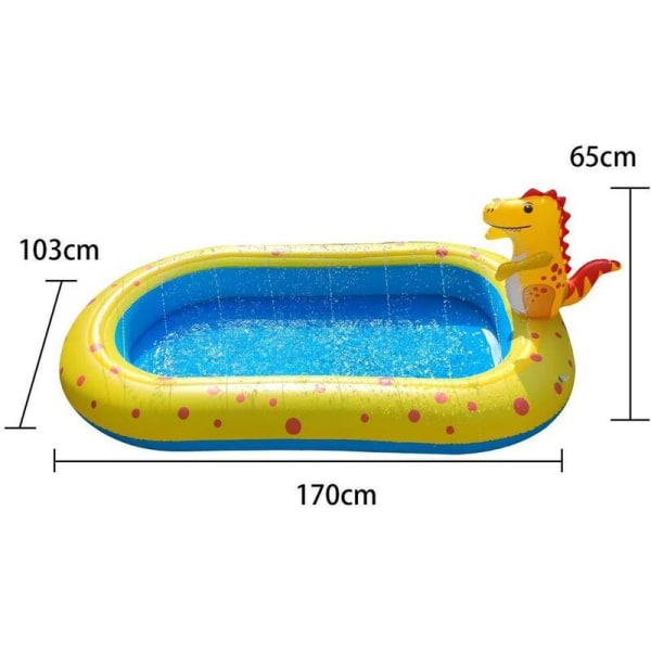 Dinosaurie Näbb Utomhus Uppblåsbar Simbassäng Vattenleksaker Haj Näbb Pool Groda Pool