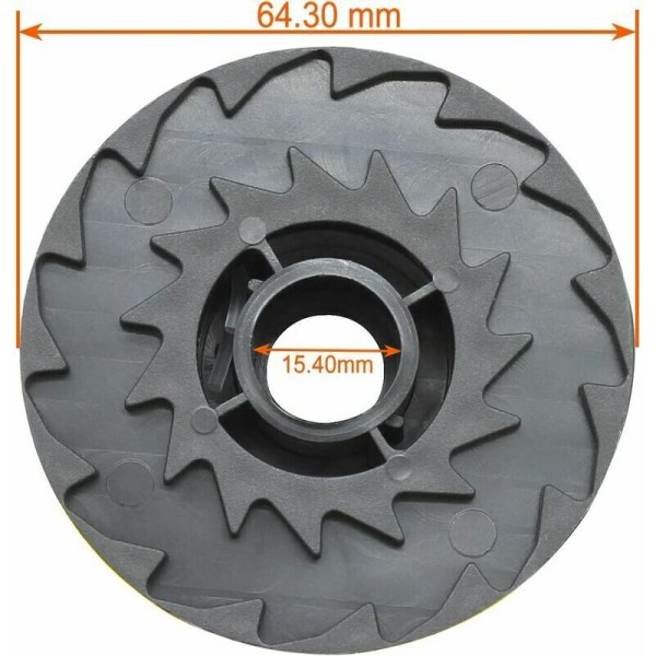 Set med 6 ersättningsspolrullar för LIDL Parkside PRTA 20-Li A1, B2, C3, PRT 550 A1, A3, PRT 300 A1-2 x 4m 1.6mm sladdlös grästrimmer