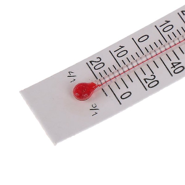 10 stk 5cmx1.1cm Miniatyrpapir Termometer Innendørs -20-50 Celsius（10PCS）