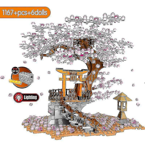 Bybilde Sakura Friends Kirsebærtre Byarkitektur Led Lyshus Modulbygning