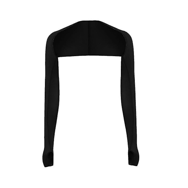 Sjal Arm Sleeve Med Finger Hull Kjøling Solbeskyttelse 1-stykke Arm Deksel For（En Størrelse，Hvit）