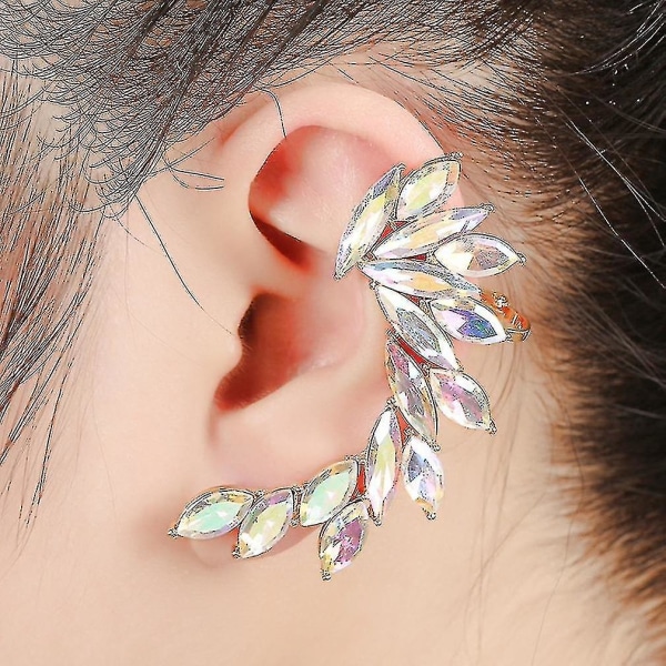 Alloy Diamond Ear Clip värikäs korvakoru korvakoru (2 kpl)