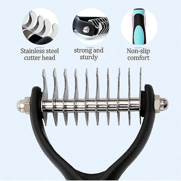 Undercoat Rake, Pet Ging Tool - Säker Deing Comb Kompatibel Med Easy Mats Ts Re