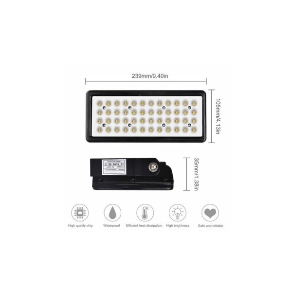 CRUEL Utomhus LED-strålkastare, 50W Modulär LED-strålkastare, Utomhus LED-strålkastare för Trädgård, Uteplats, Torg (Kall Vit)