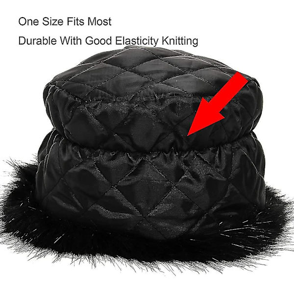 Kvinde Kosak Russisk Stil Faux Pels Hat Med Stretch Til Vinter Varmt Hue