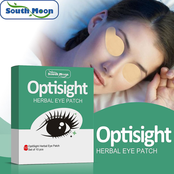 Malört ögonlapp, skydda synen Håll god syn Ögonvårdsdekal, lindra trötthet närsynt massageplåster（1 låda）