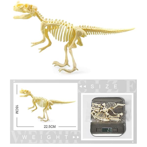 7 st simulering dinosaurieskelett figur leksaker modell för barn presenter