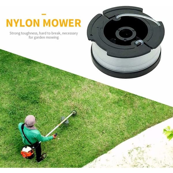 6 rullspools för gräsklippare, 10 meter, för Black Decker-trimmer